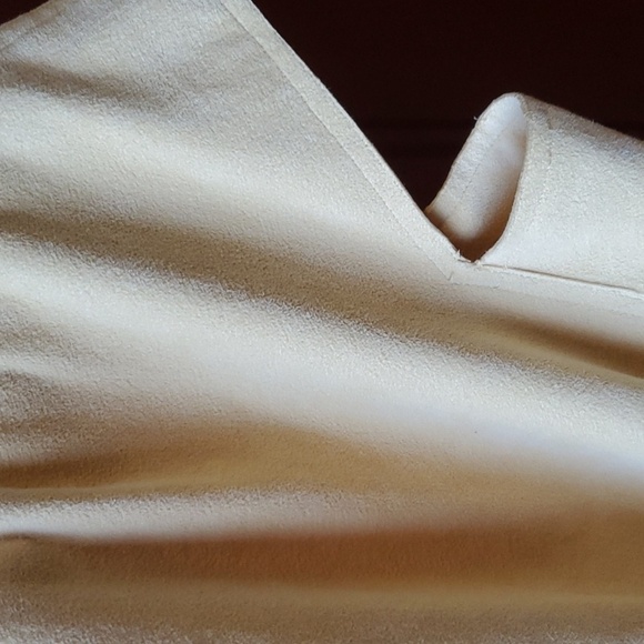 Halston RARE Saks Fifth Ave Vintage 1970 vintage yellow ultra suede wrap p2p 18 - Picture 7 of 16